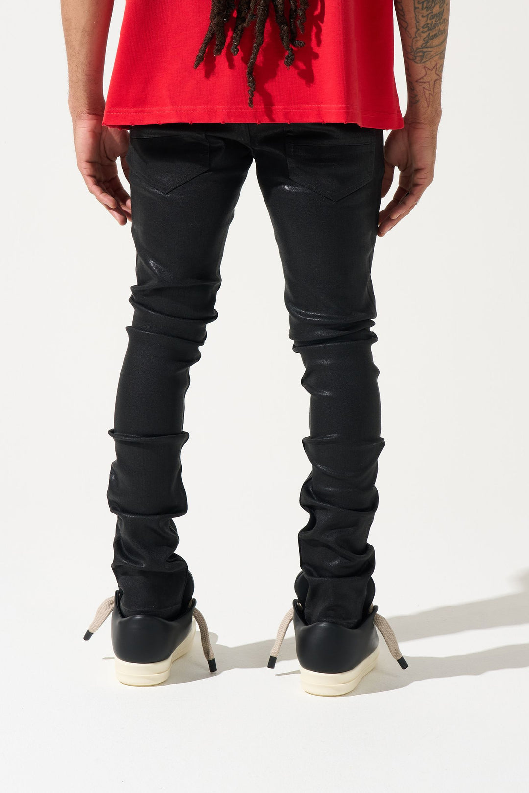 ONYX Jeans COATED BLACK