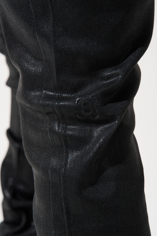 ONYX Jeans COATED BLACK