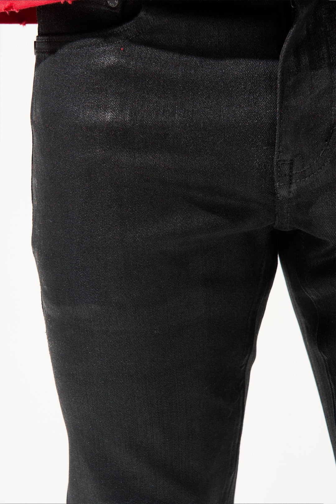 ONYX Jeans COATED BLACK