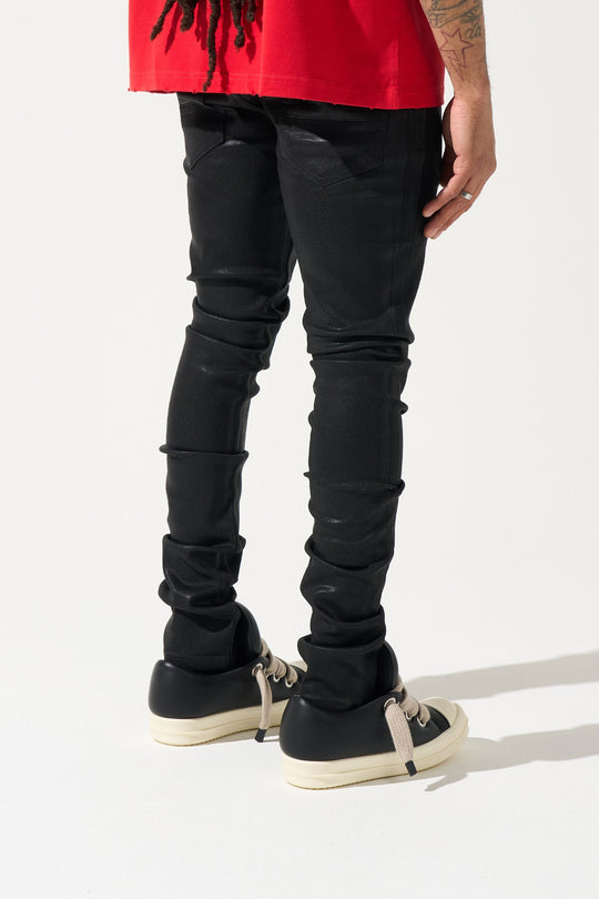 ONYX Jeans COATED BLACK