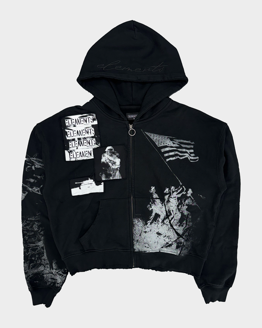 Trenches Zip Hoodie (Black)