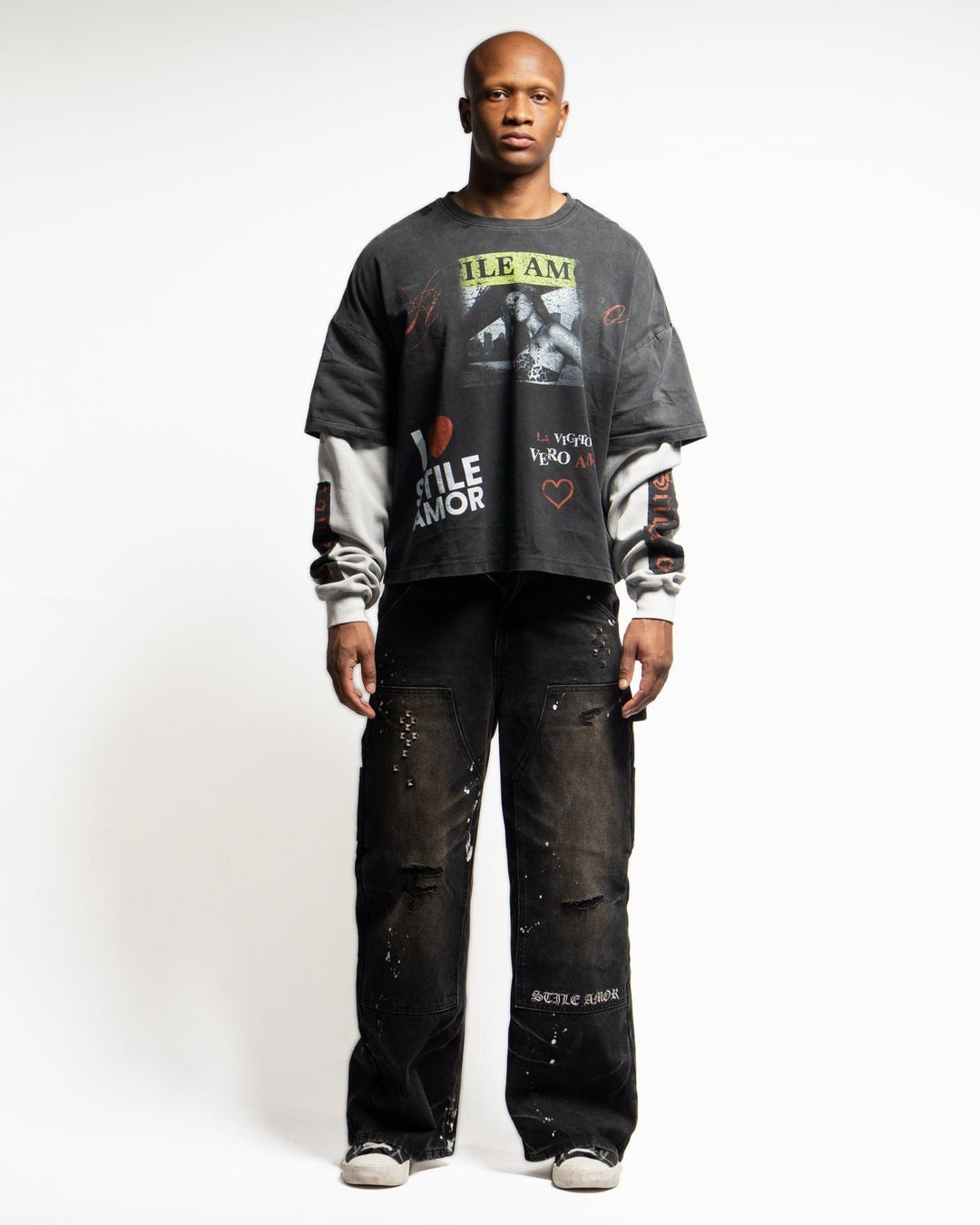 LA Victorial Longsleeve (Black/White)