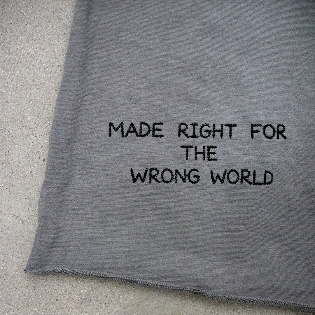 Wrong World 3/4 Shorts (Grey)