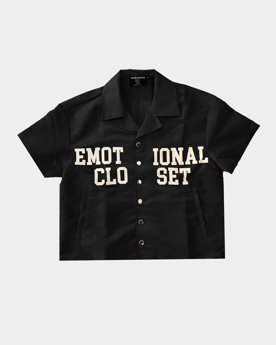 Black 'Backyard' Nylon Shirt