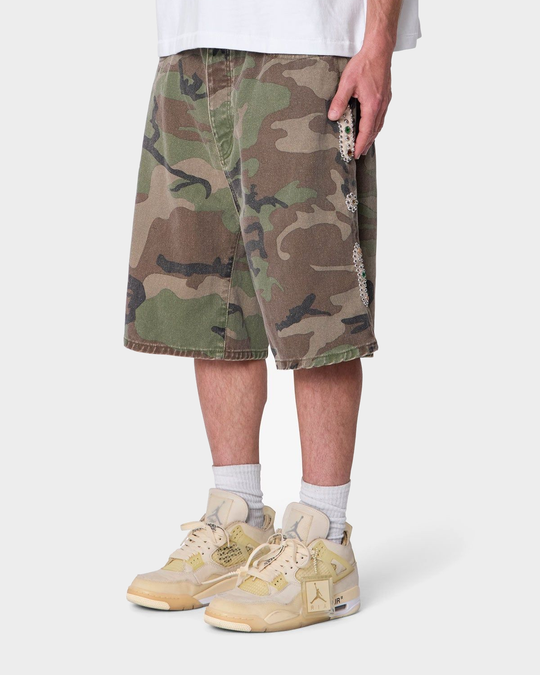 Baggy Mojave Canvas Shorts (Camo)