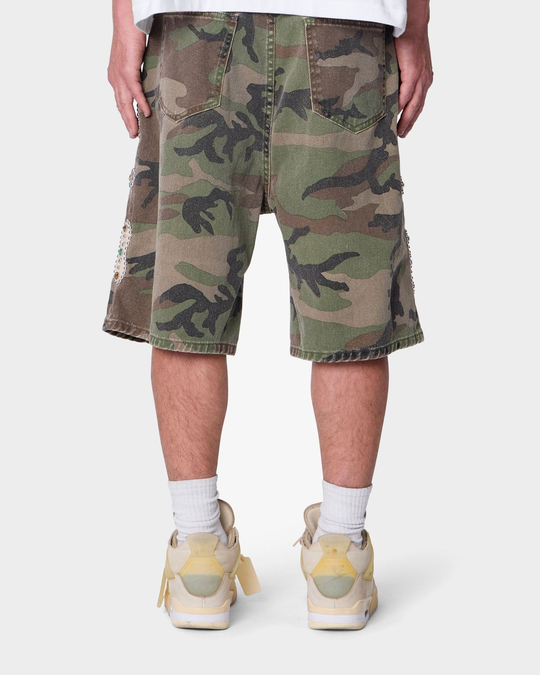 Baggy Mojave Canvas Shorts (Camo)