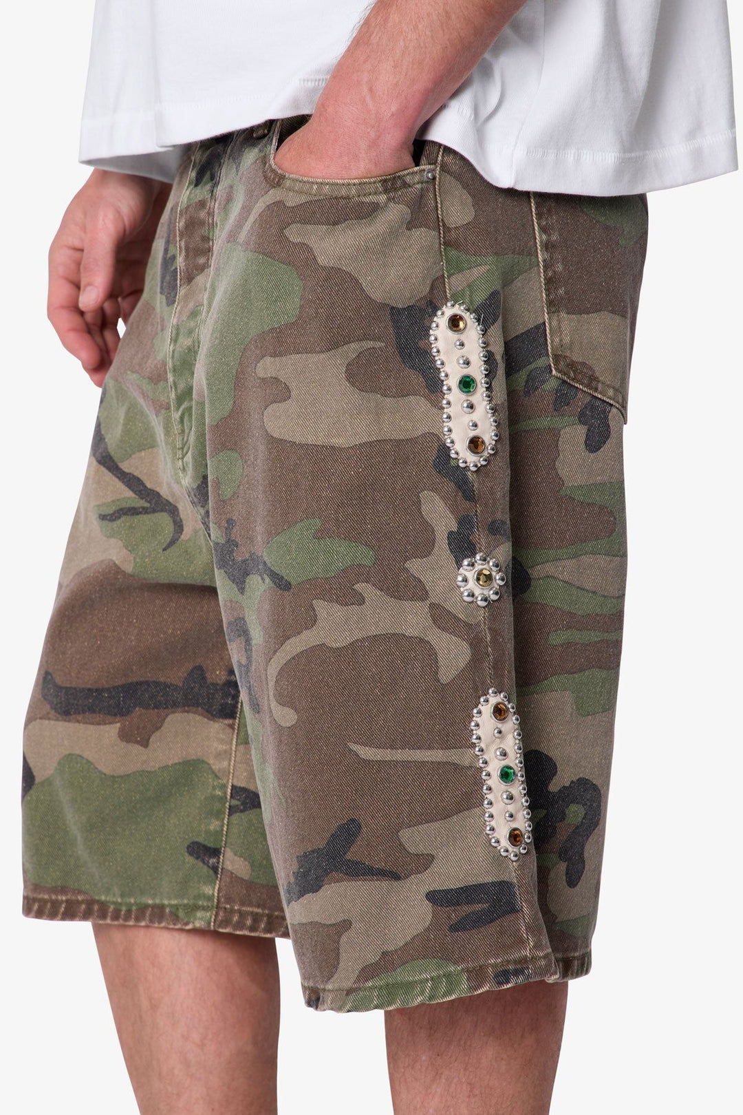 Baggy Mojave Canvas Shorts (Camo)