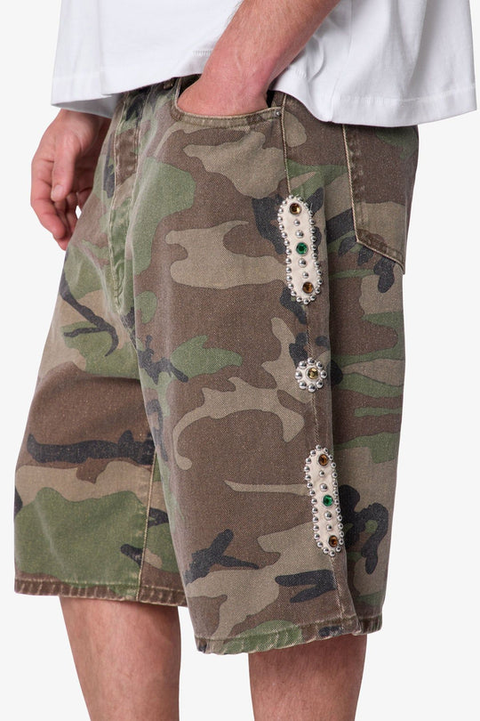 Baggy Mojave Canvas Shorts (Camo)