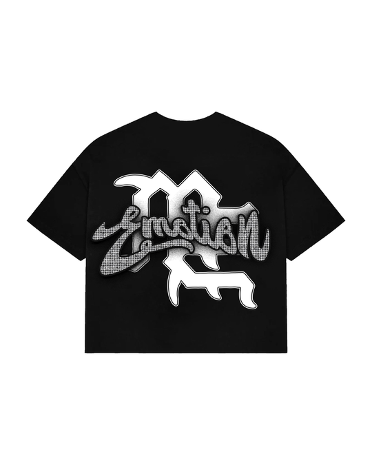 Rhinestone Cropped Tee (Black)