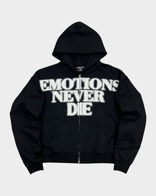 Black END Rhinestone Hoodie