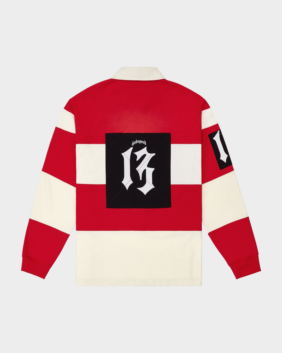 Classic Field Rugby Shirt (Off White/Red)