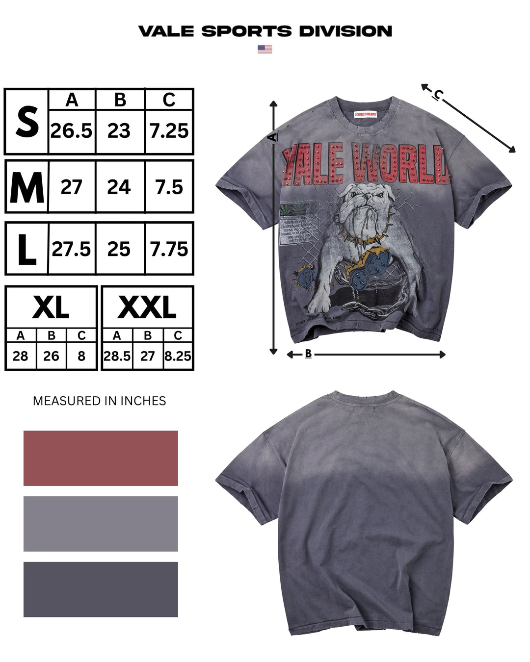 Vale Dogyard Tee - Grey