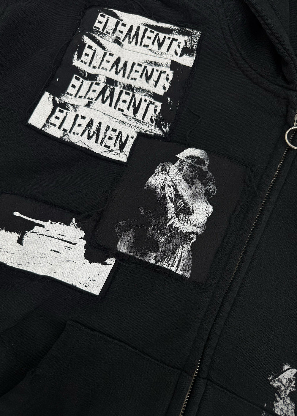 Trenches Zip Hoodie (Black)