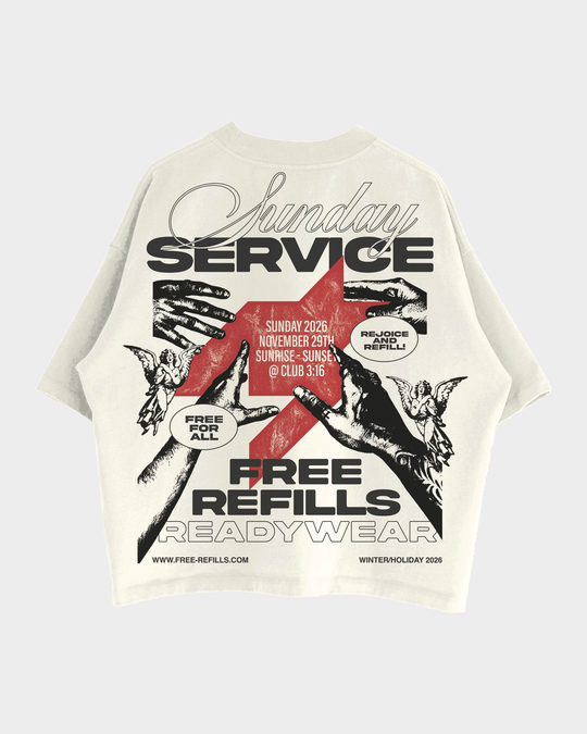 Sunday Service Tee (Cream)