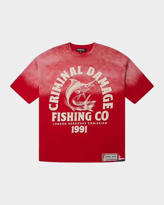 Fishing Company Tee (Washed Red)