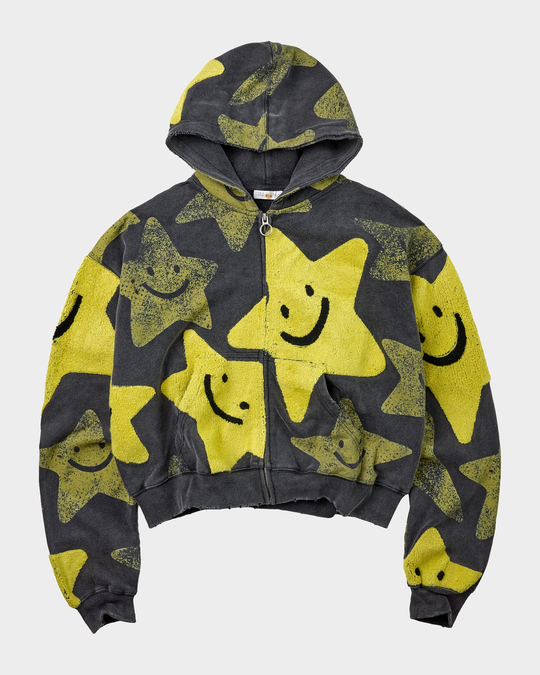 Gilmore Zip Up (Black/Yellow)