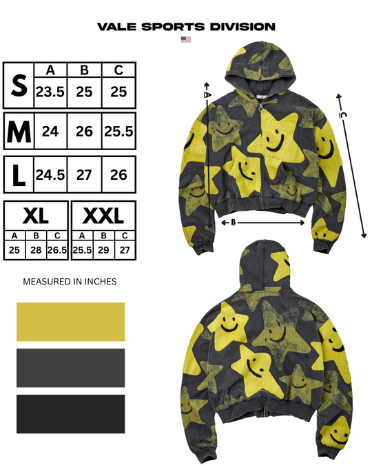 Gilmore Zip Up (Black/Yellow)