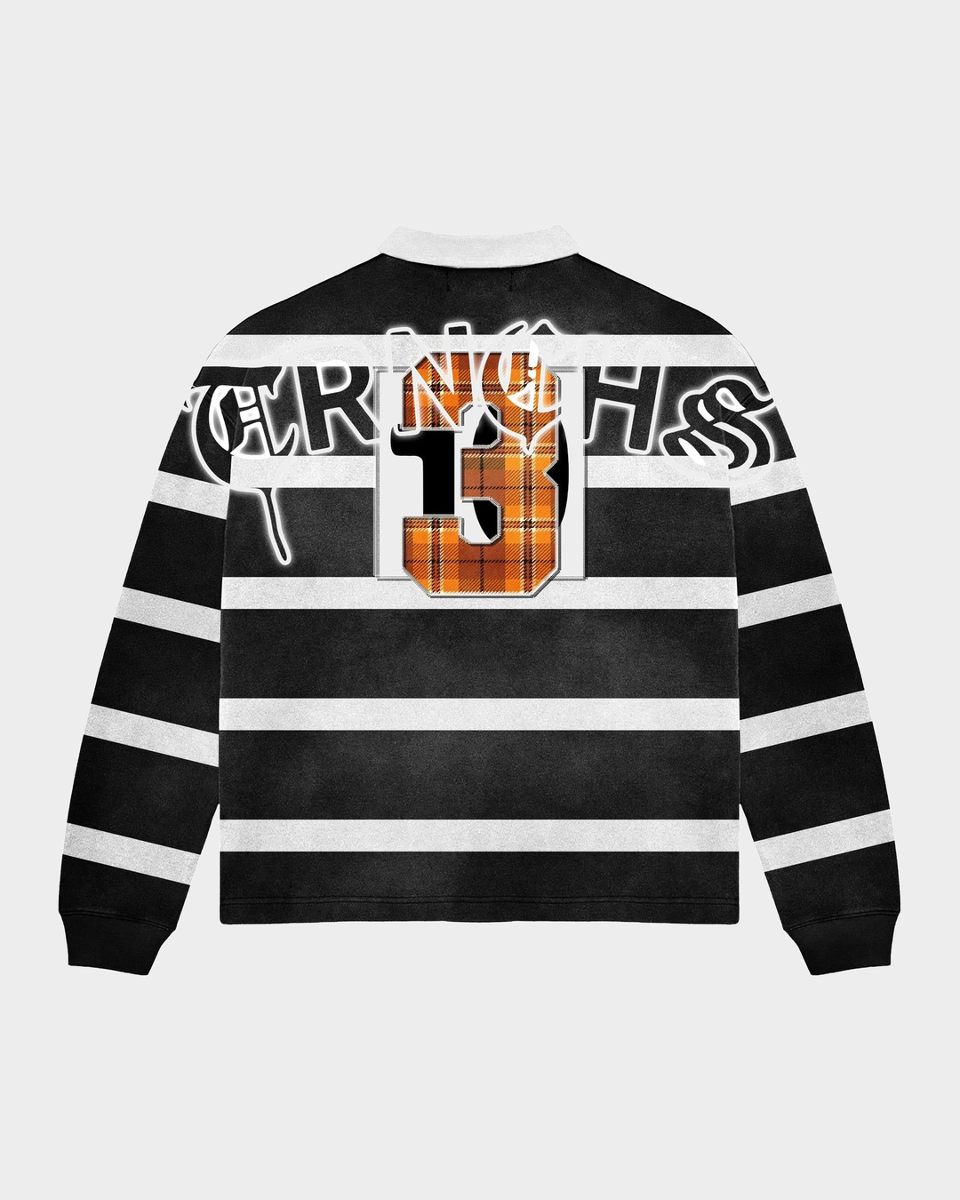"Grow Dark" Halloween Longsleeve Polo (Black/White)
