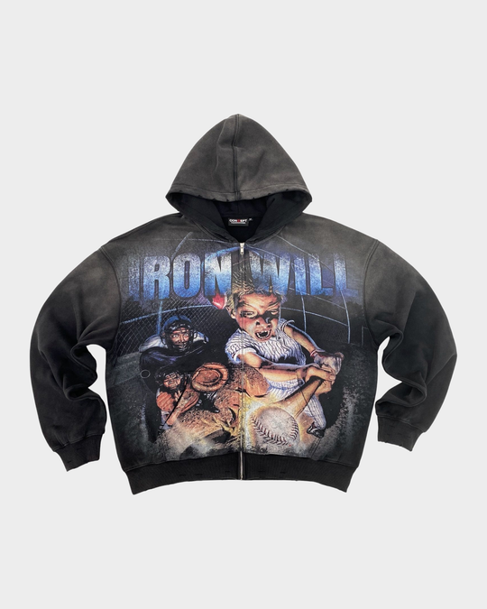 Iron Will 2.0 Hoodie (Black Wash)