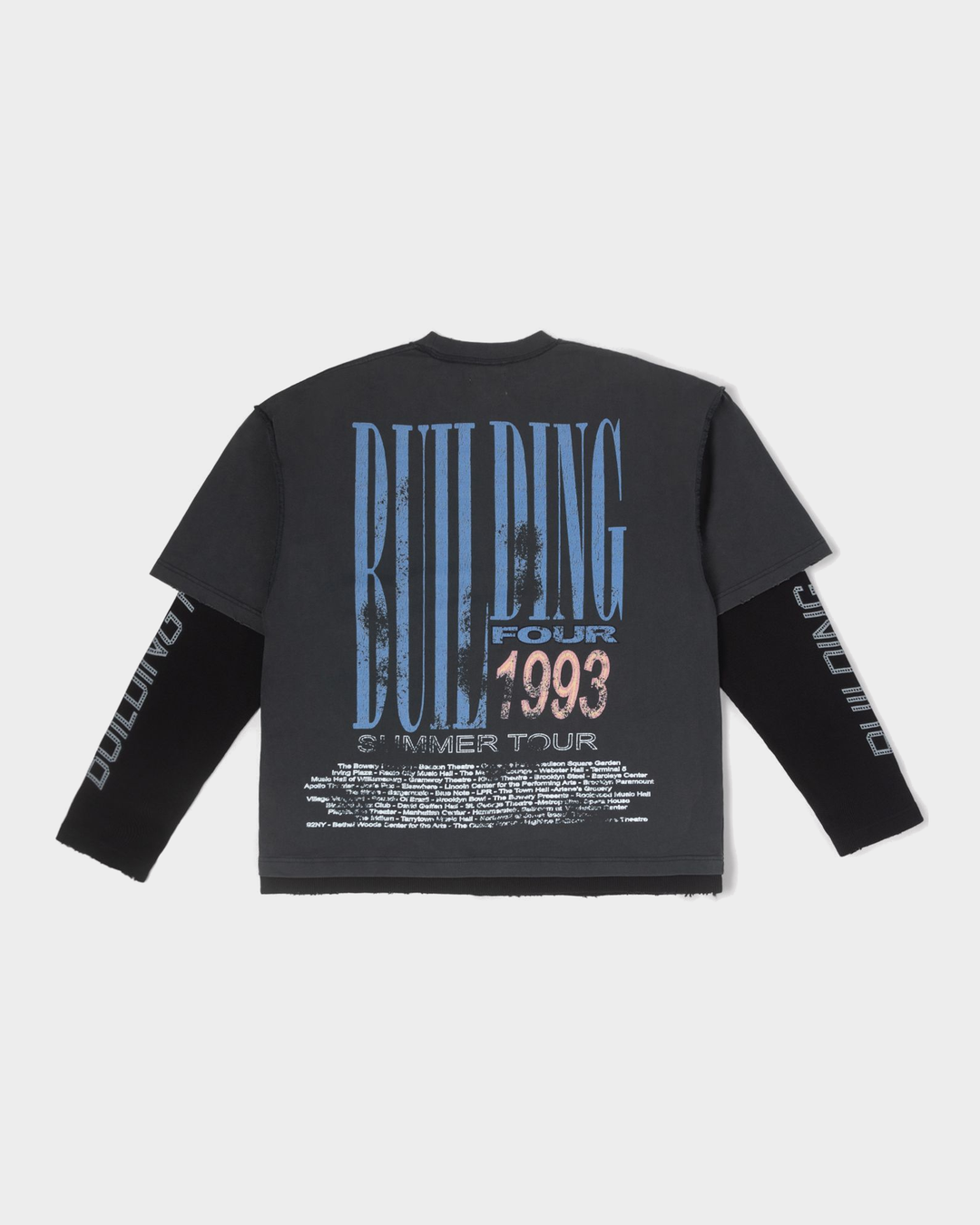 Joisted Layered LS Knit Tee (Jet Set)