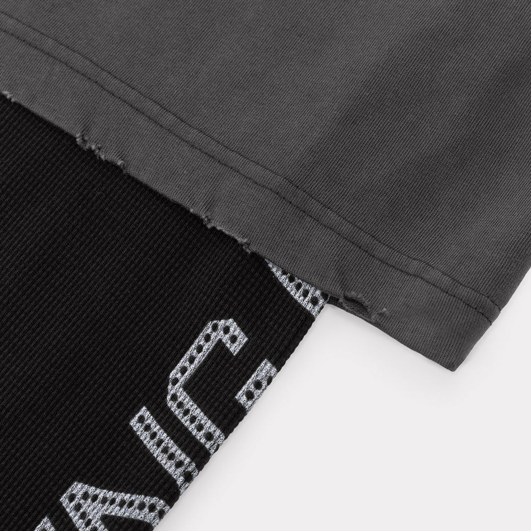 Joisted Layered LS Knit Tee (Jet Set)