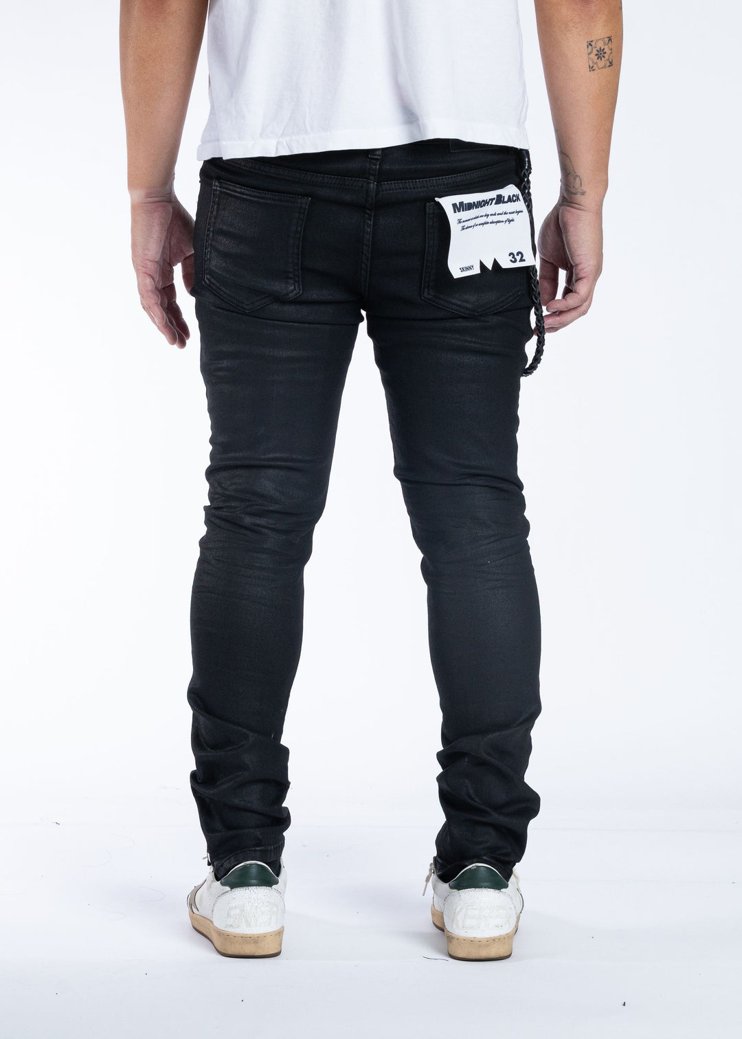 Skinny Wax Jeans (Black Wax)