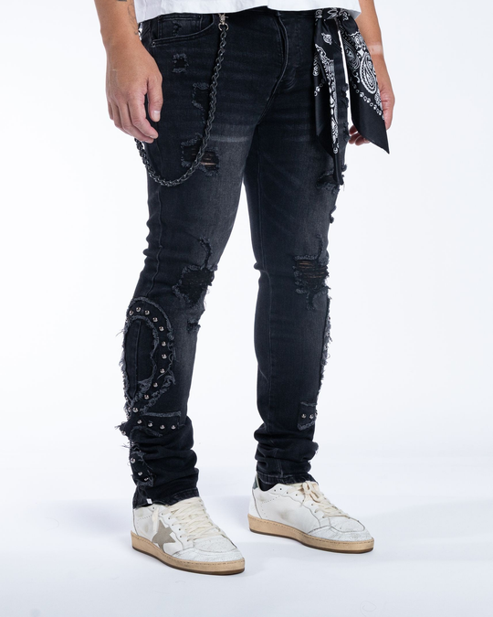 Ankh Denim (Black Bandana)