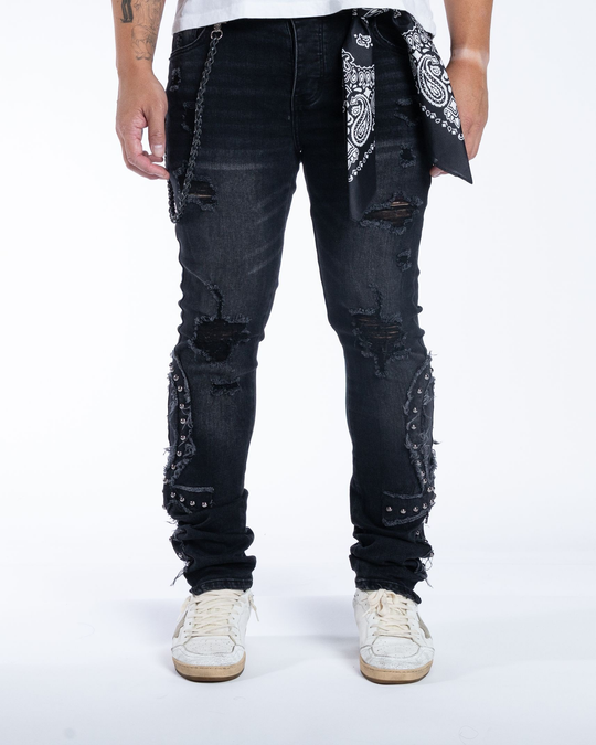 Ankh Denim (Black Bandana)
