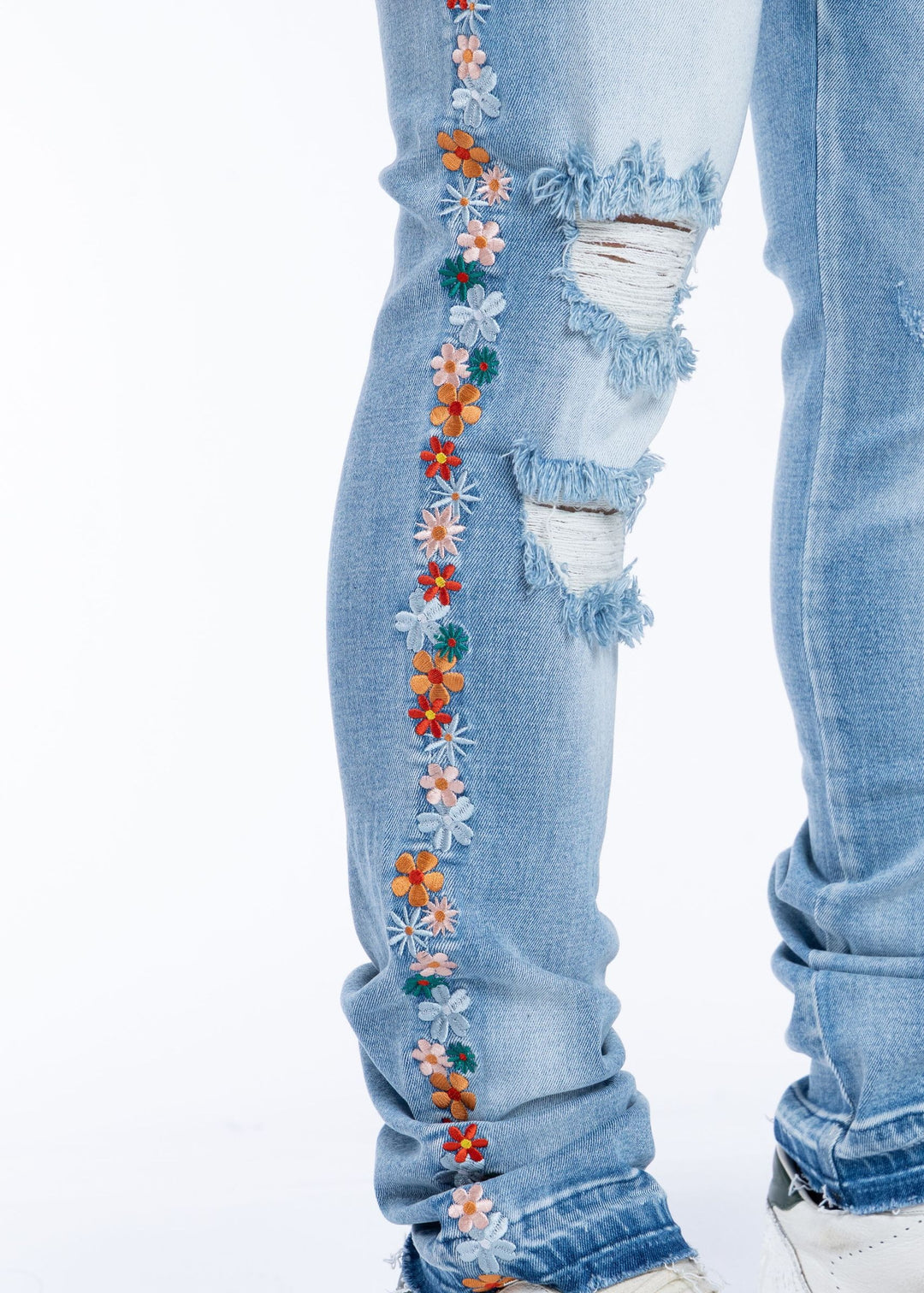 Flower Denim (Light Wash)