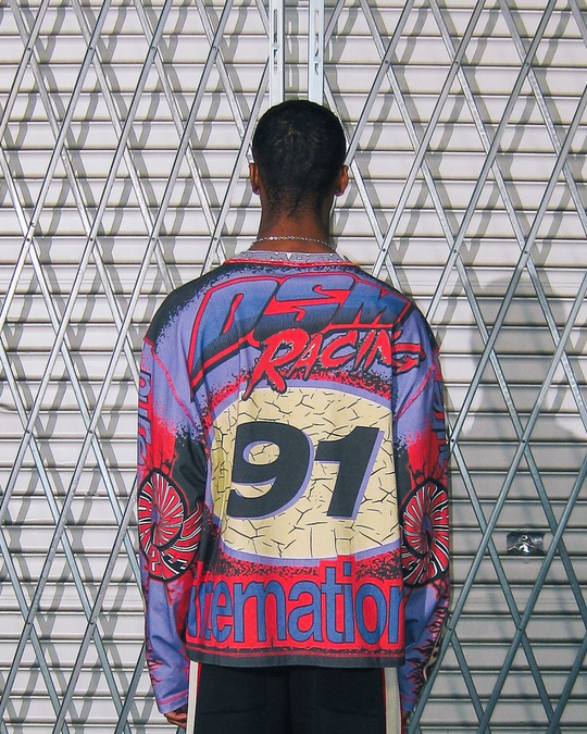 MX Racing Jersey (Black/Red/Purple)