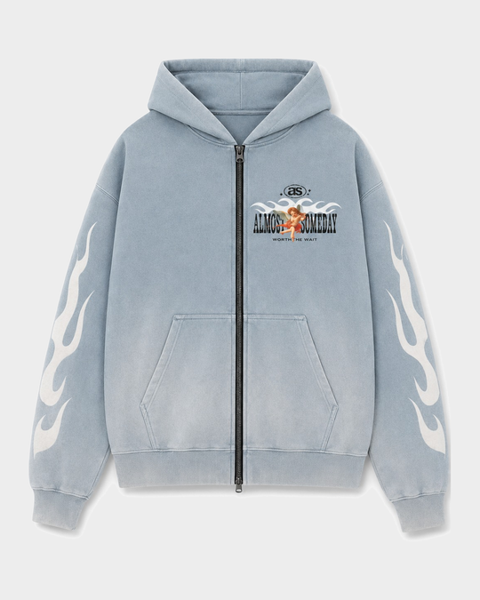 Members Zip Hoodie (Light Blue)