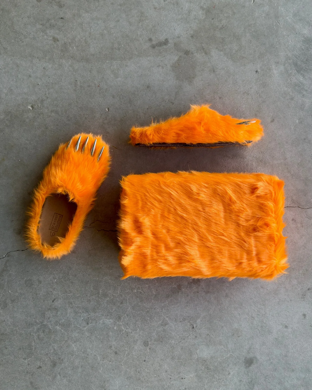 Bear Claw Orange Mules