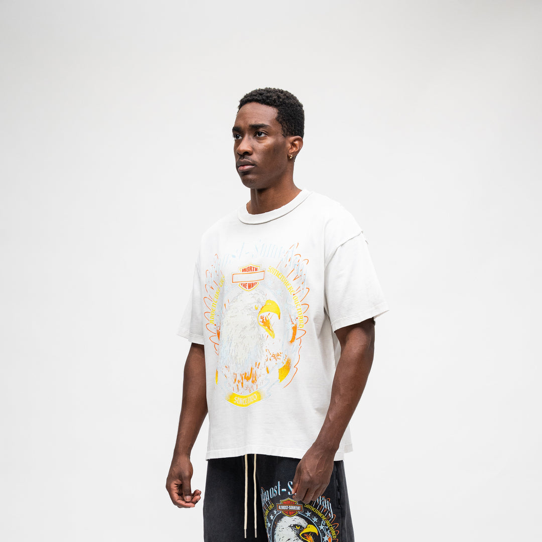 Outward Tee (Dirty Wash White)