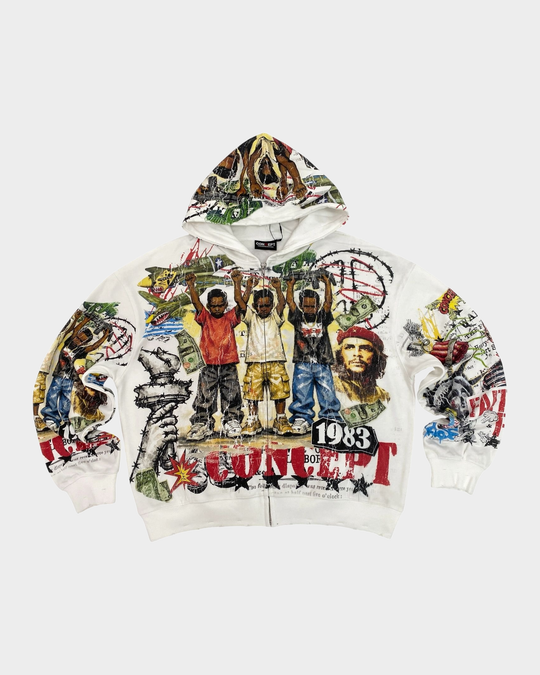 Overfear Zip Up (White)