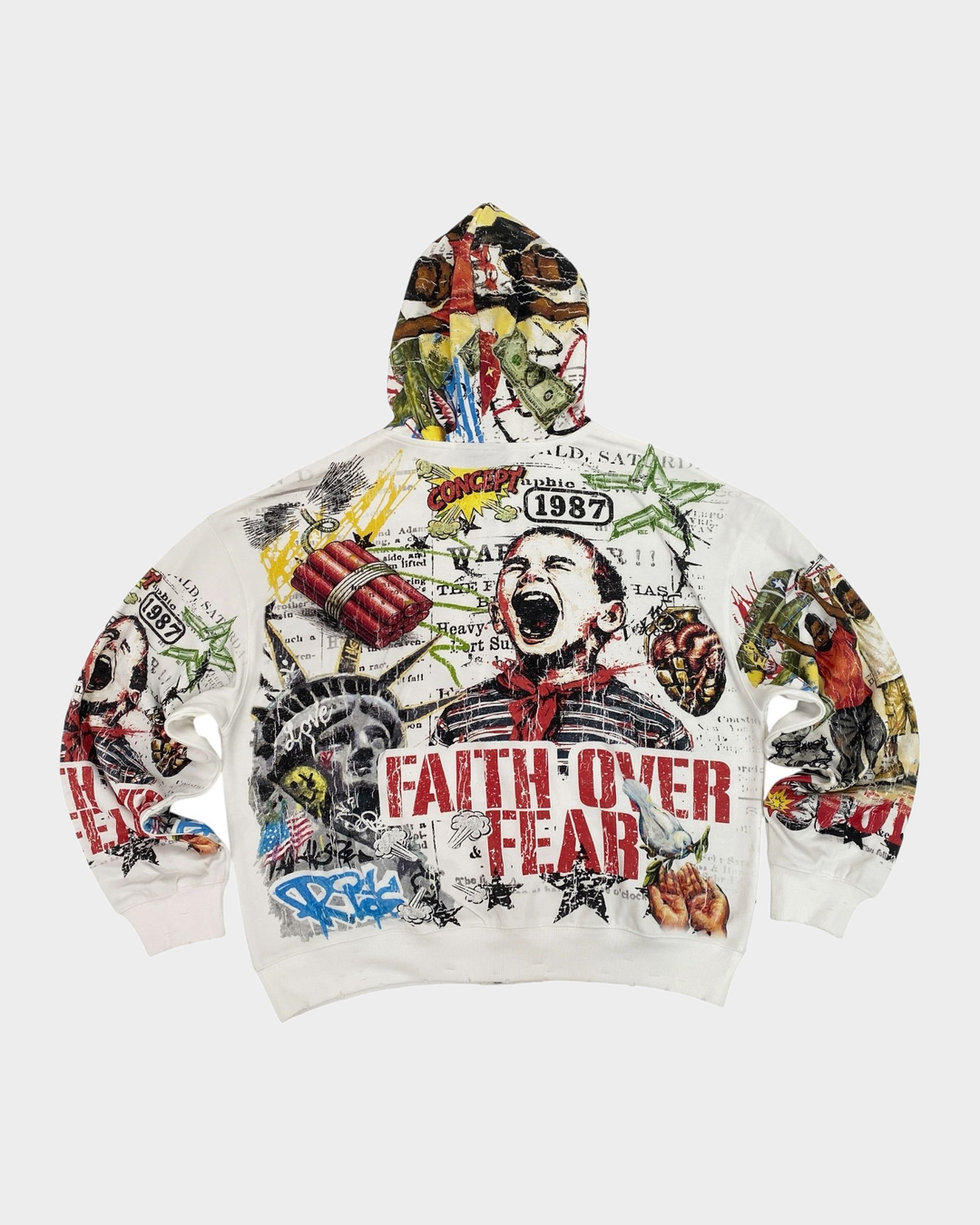 Overfear Zip Up (White)