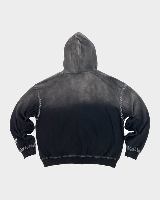 Peace Zip Up (Black Wash)