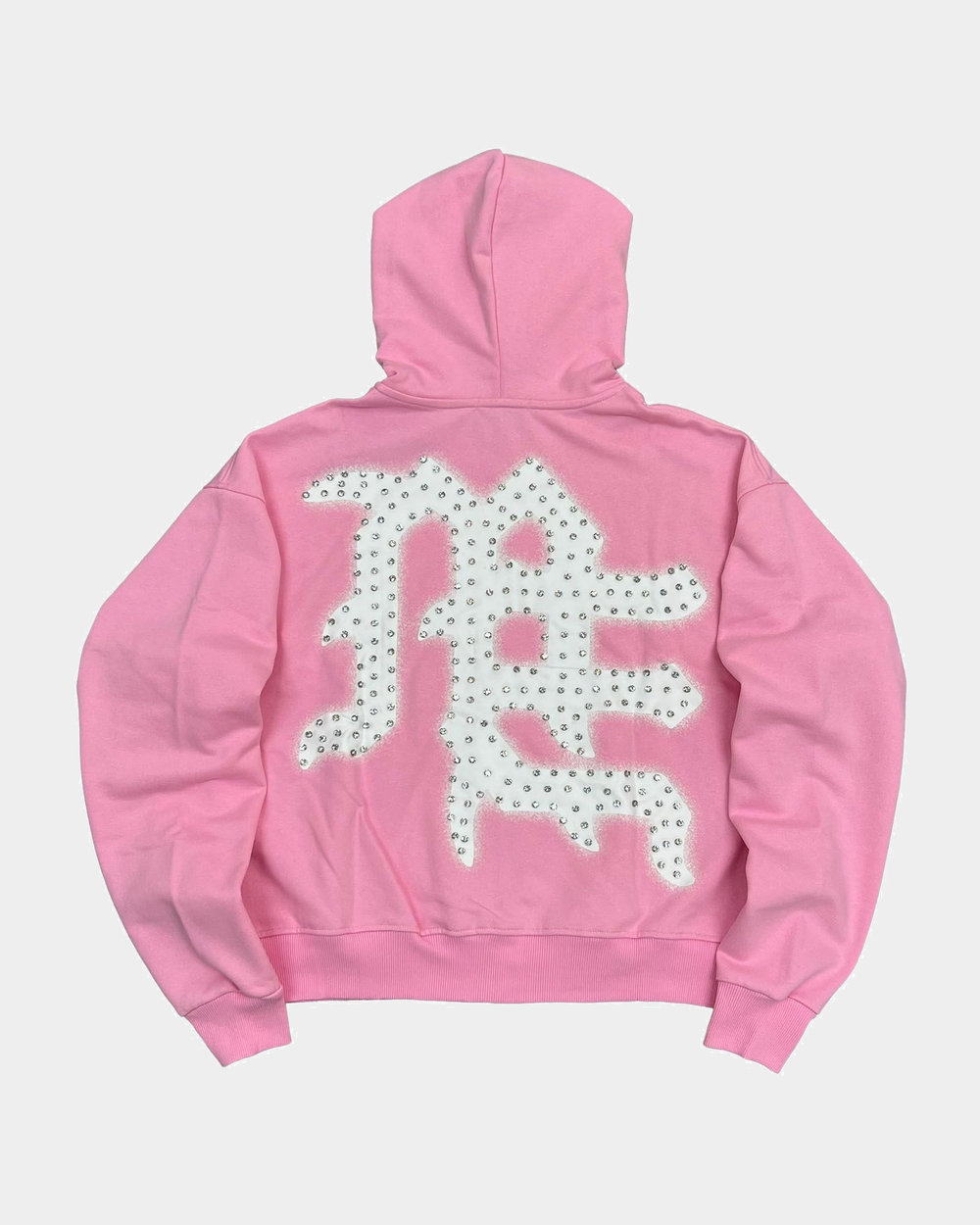 Pink END Rhinestone Hoodie