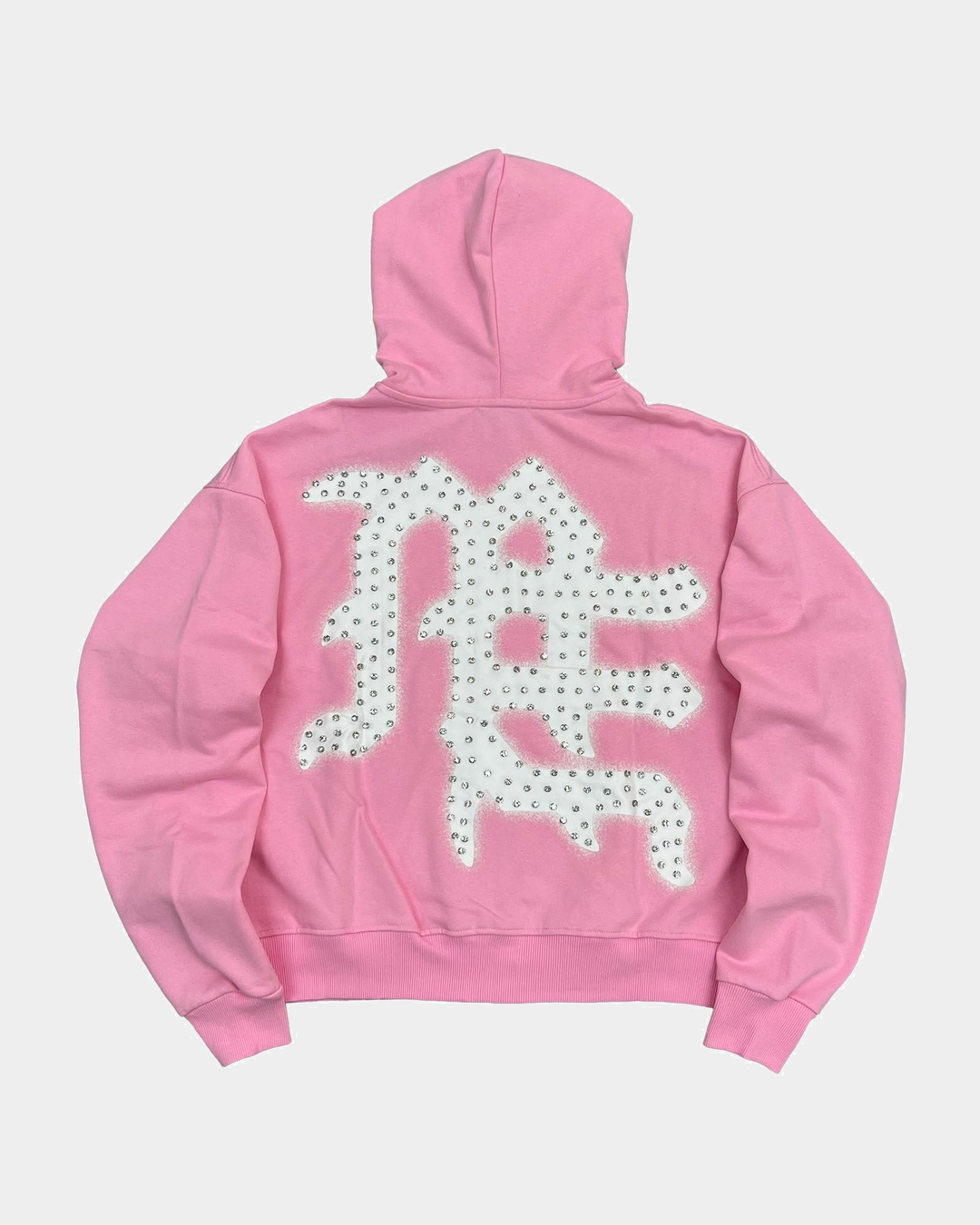 Pink END Rhinestone Hoodie