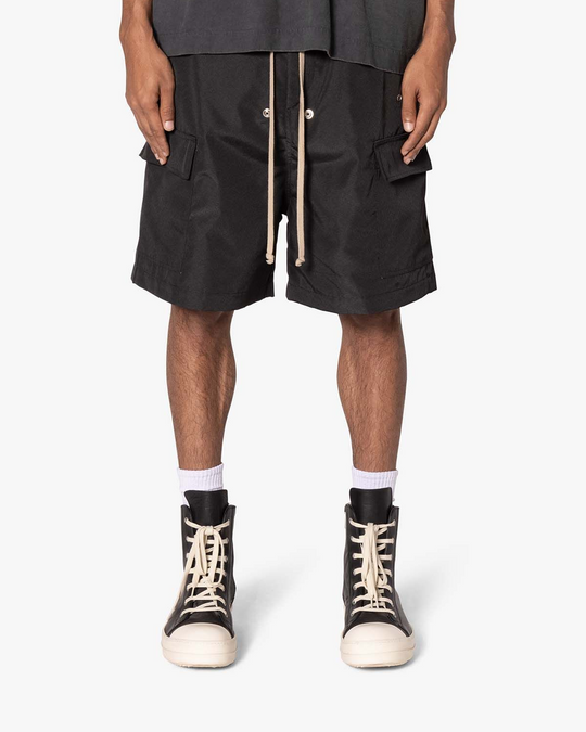 Rave Double Cargo Shorts - Black
