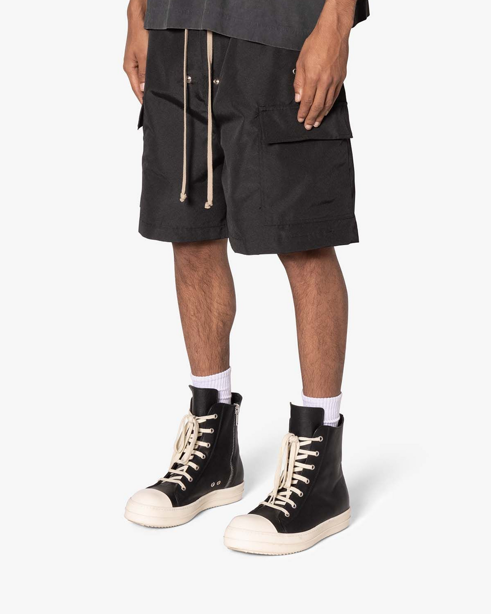 Rave Double Cargo Shorts - Black