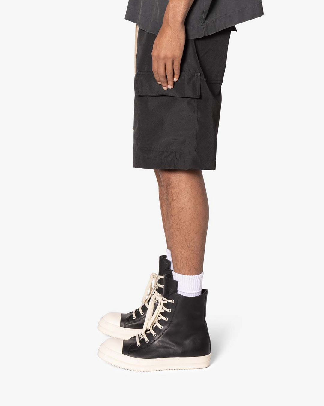 Rave Double Cargo Shorts - Black