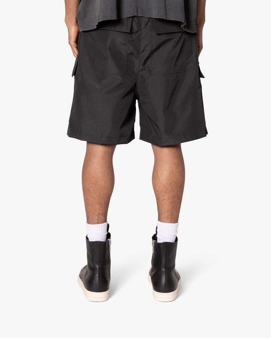 Rave Double Cargo Shorts - Black