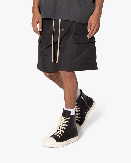 Rave Double Cargo Shorts - Black