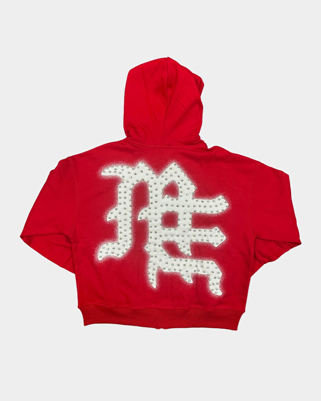 Red END Rhinestone Hoodie