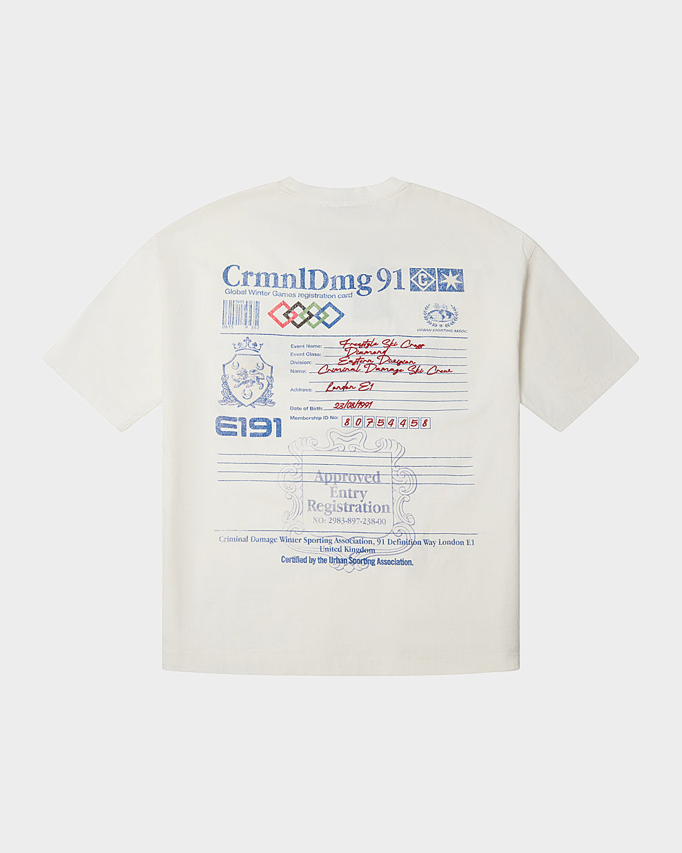 Registration Tee (White)