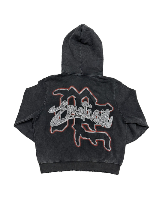 Rhinestone Hoodie (Black)
