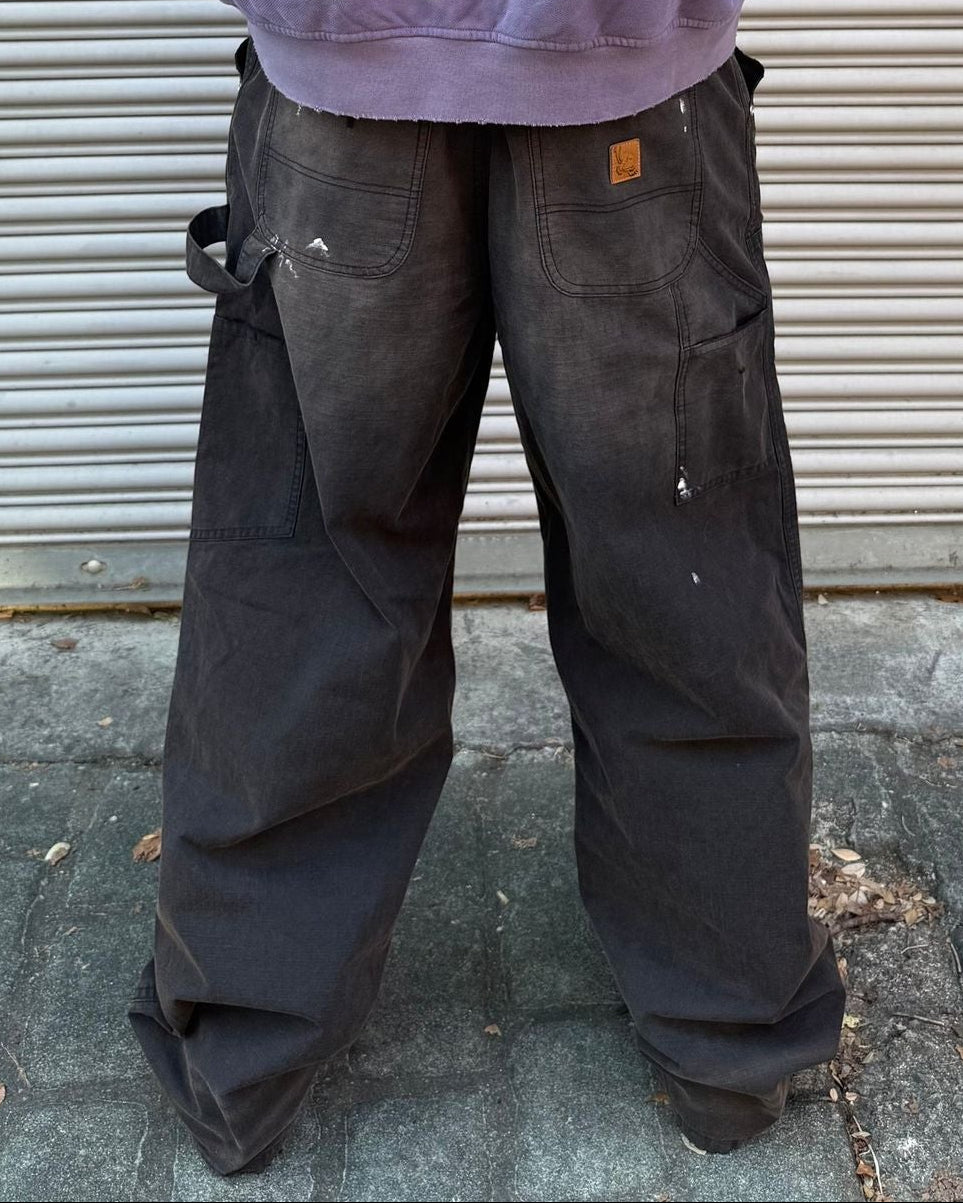 Ripstop Double Knee Pants (Black Wash)