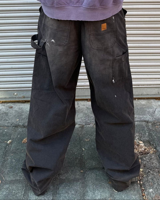 Ripstop Double Knee Pants (Black Wash)