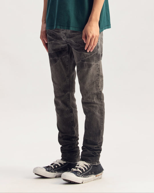 Skinny Tacking Jeans (Washed Black)
