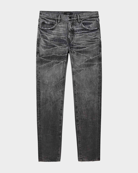 Skinny Tacking Jeans (Washed Black)